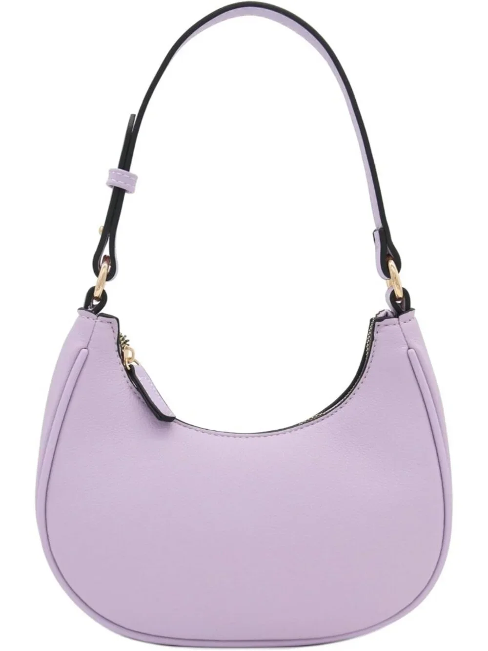 Women Lavender Small Crescent For Trendy Underarm Purse Zipper Shoulder Bag